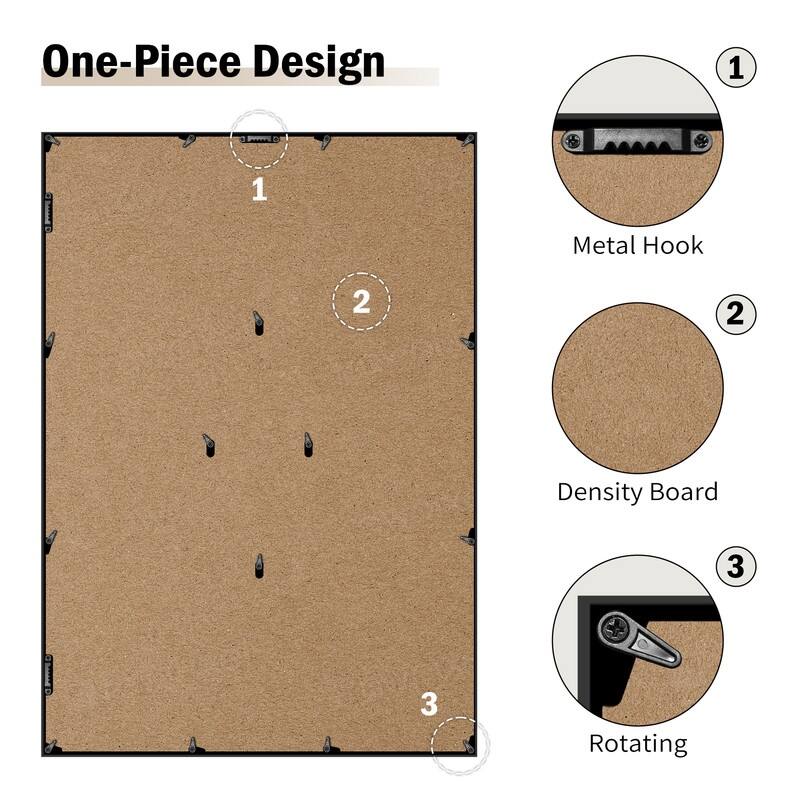 Rustic 17-Pack 4x6 Collage Frame 26.2x18.4 Inch Picture Frames Collage Wall Decor