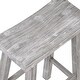 preview thumbnail 75 of 80, The Gray Barn Vermejo Wire-brushed Rubberwood Saddle Stool
