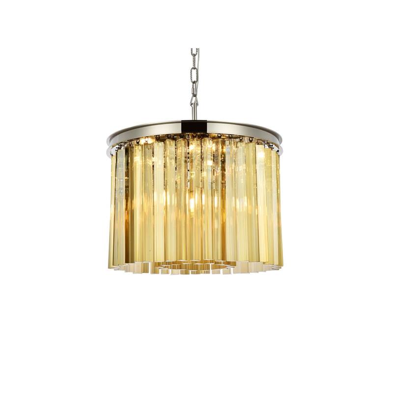 Royce Edge 6-Light Polished Nickel Pendant