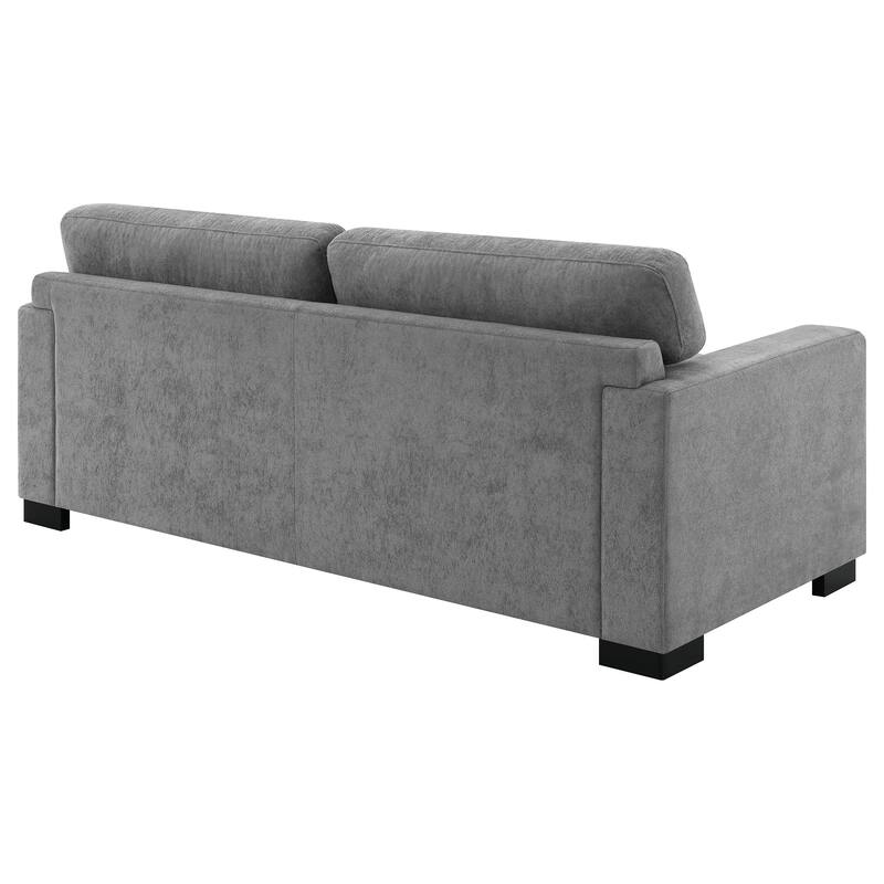 Vicente Grey Upholstered Sofa Sleeper with Queen Mattress