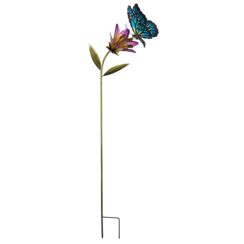 Butterfly Flower Stake - Blue