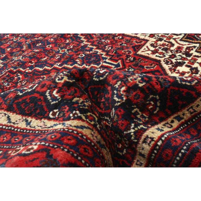 ECARPETGALLERY Hand-knotted Kayseri Vintage Dark Navy Wool Rug - 3'11 x 4'10