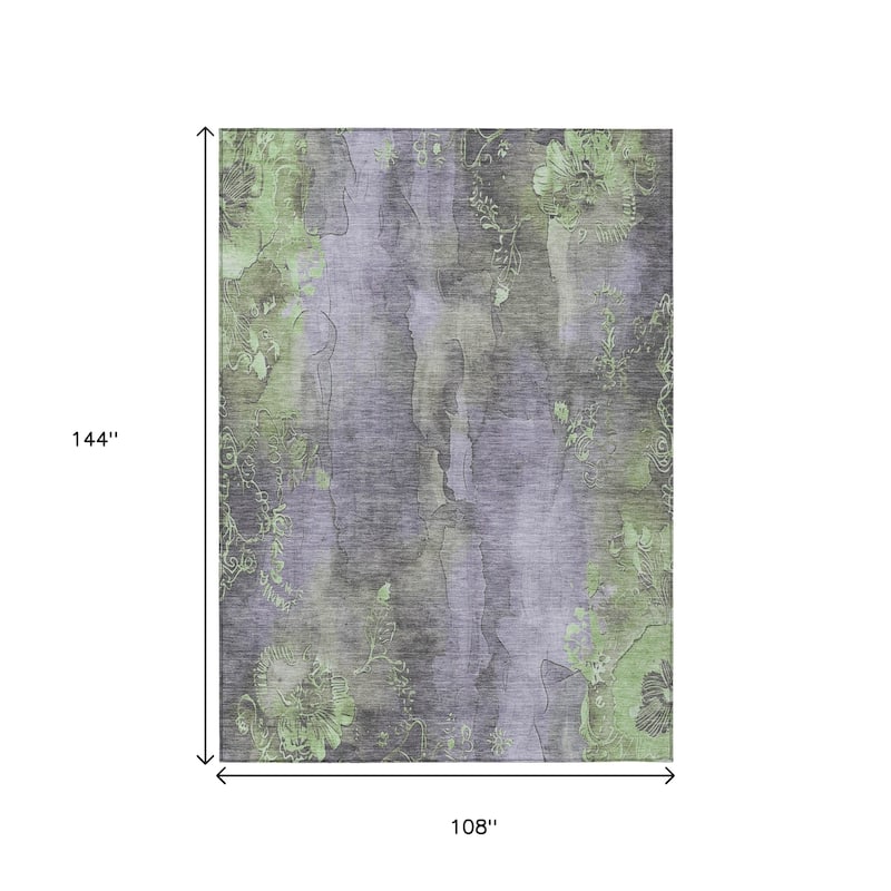 HomeRoots Floral Transitional Rectangle Outdoor Rug
