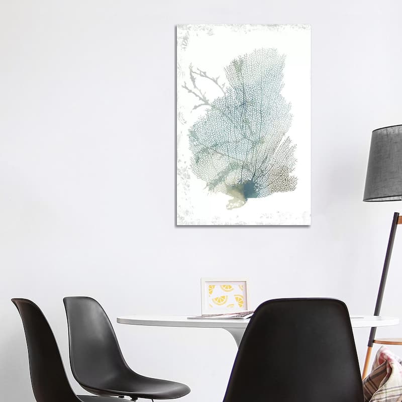 iCanvas "Teal Delicate Coral II " by Aimee Wilson Canvas Print - 40x26x1.5