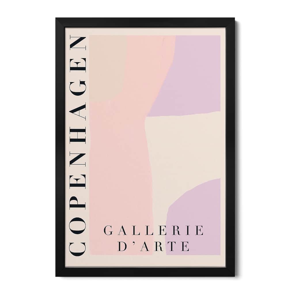 Pastel Copenhagen Modern Art Premium Framed Poster by Grace Digital Art Co