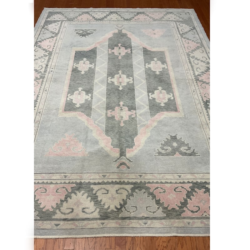 HERAT ORIENTAL Handmade Turkish Oushak Wool Rug - 9'2" x 12'4"