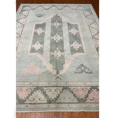 HERAT ORIENTAL Handmade Turkish Oushak Wool Rug - 9'2" x 12'4"