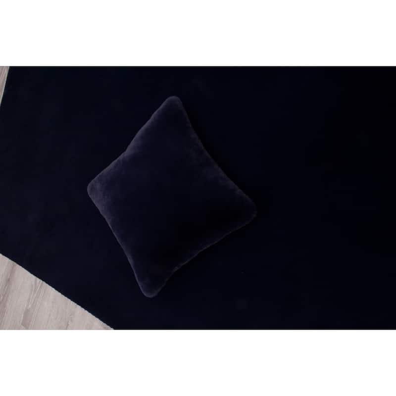 Faux Rabbit Collection Solid Square Pillow - (20" x 20")