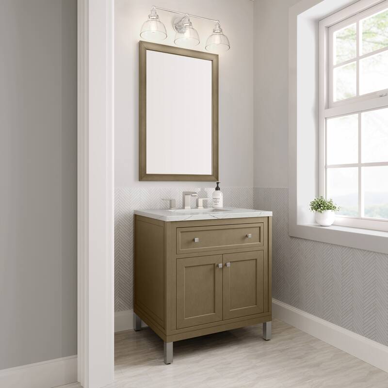 Chicago 30" Single Vanity, Walnut Whisper