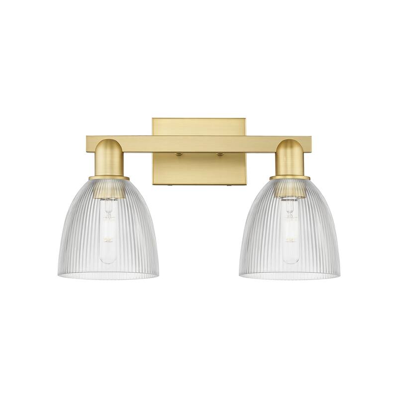 Innovations Lighting Endless Possibilities Arcadia - Castile - 2 Light 17" Bath Vanity Light - Clear/Satin Gold