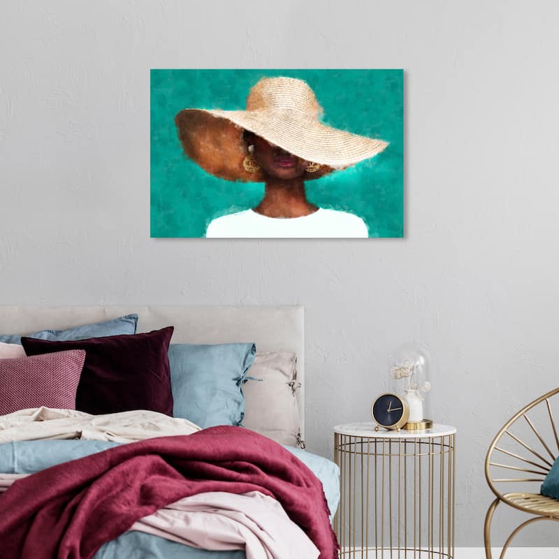 Wynwood Studio Canvas Fashion and Glam Summers in Teal Green and Modern & Contemporary Wall Art Canvas Print - 24 x 36