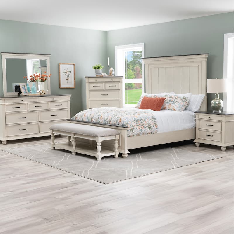 Ellington Bench White