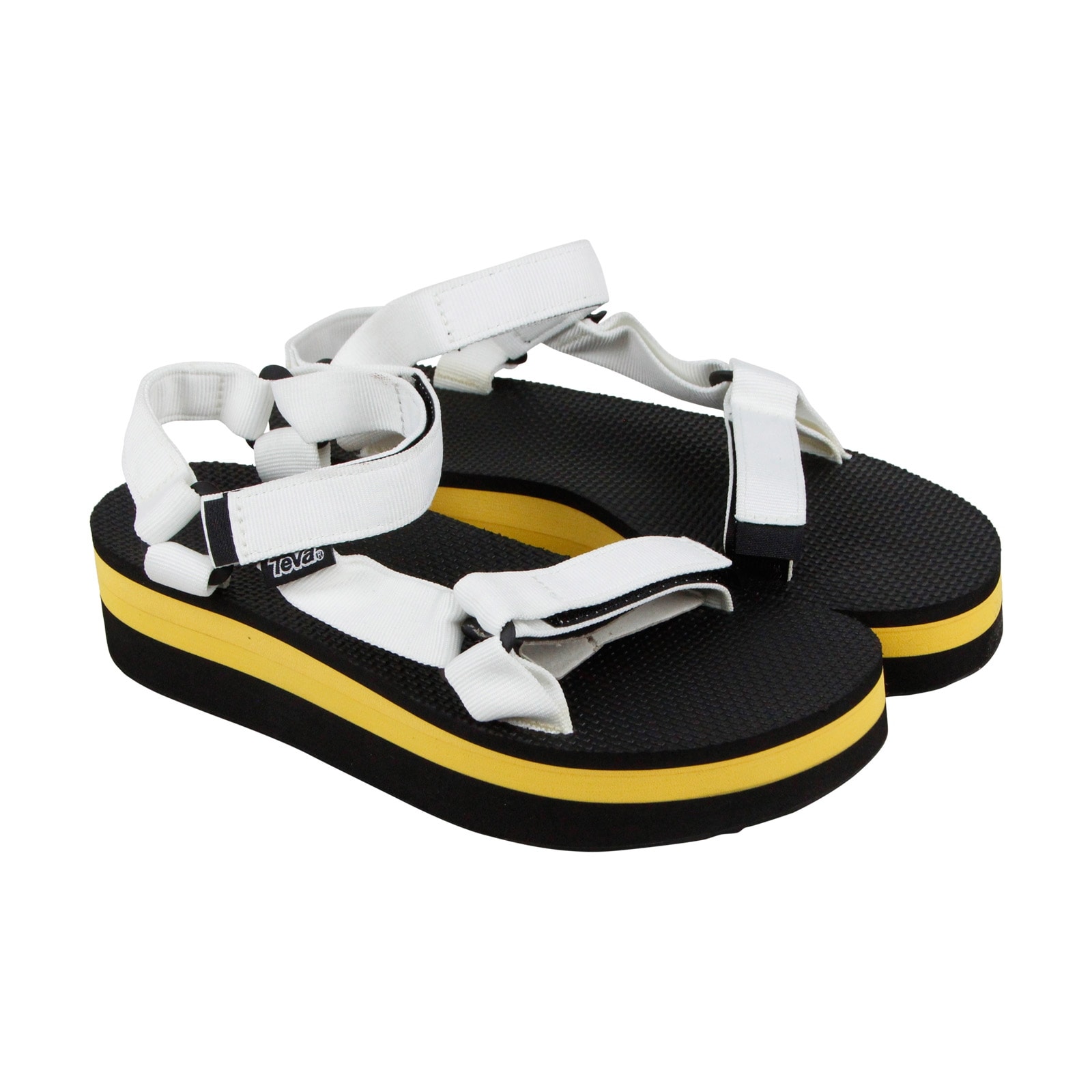 womens black teva flip flops