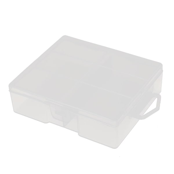 Transparent Storage Case Hard Plastic Battery Holder Organizer for AA Batteries