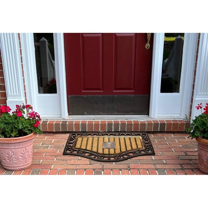 A1HC Natural Coir and Rubber Thick Durable Outdoor Doormats 18" x 30"