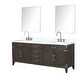 preview thumbnail 12 of 38, Lexora Laurel Bath Vanity, Carrara Marble Top, Faucet Set, and Mirror