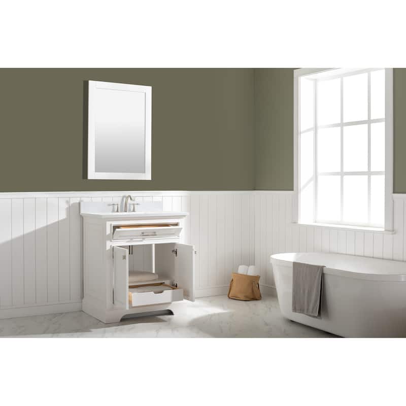 Milano 30" Single Vanity in White