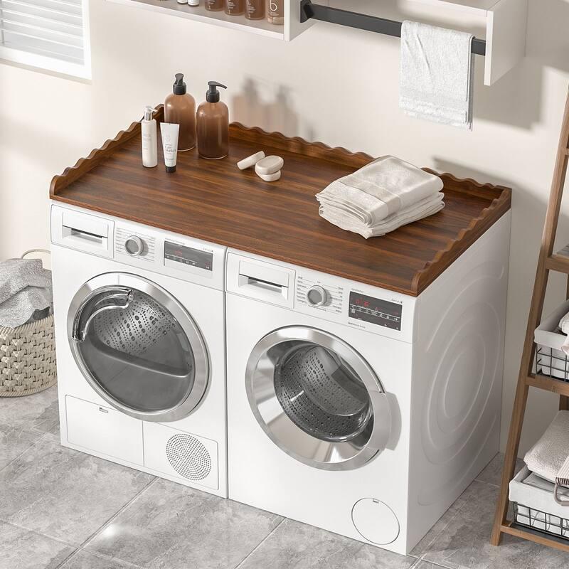 Anmytek Washer and Dryer Countertop 27.5"x54" for Laundry Room Organization