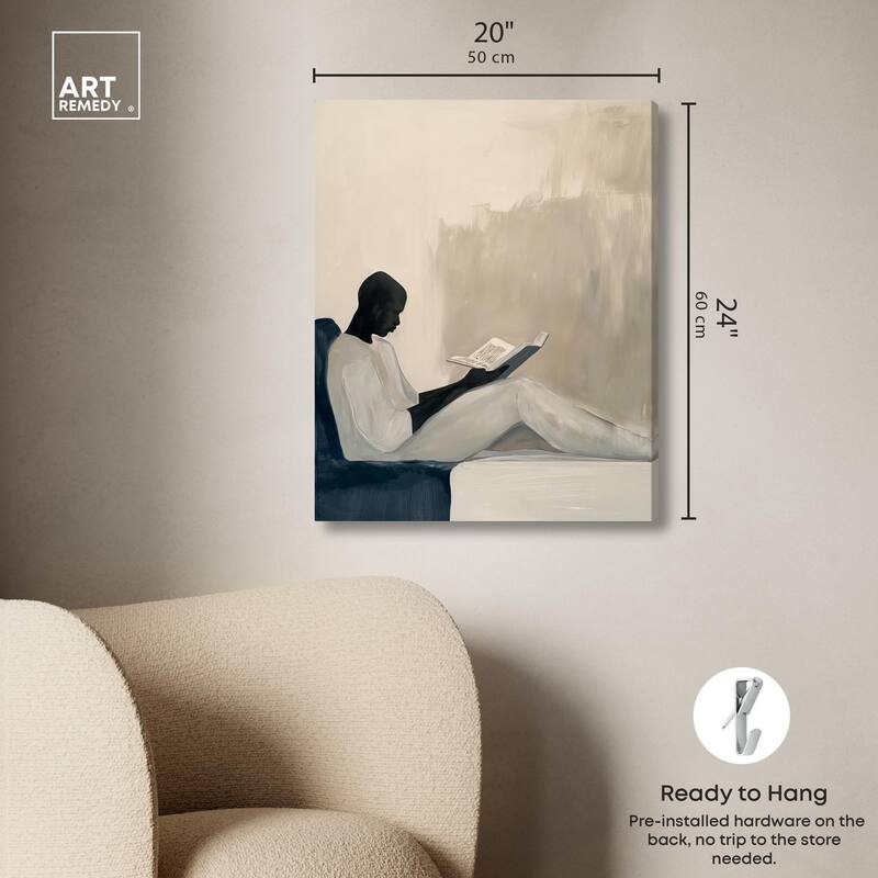 Void Reader I Canvas by Art Remedy, Gallery Wrapped