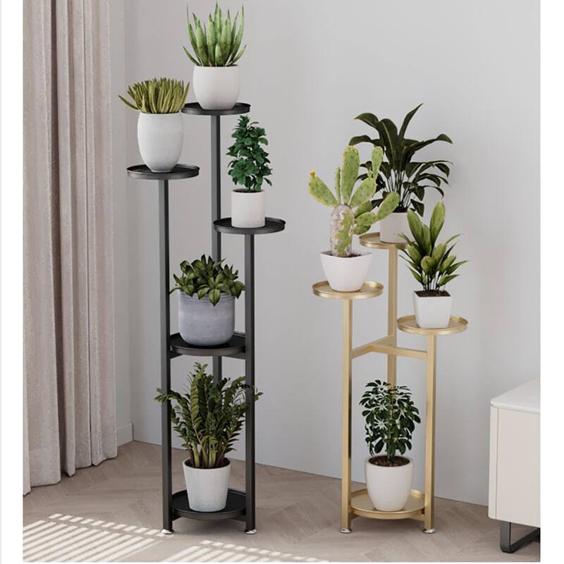 Plant Shelving Flower Pot Holder, with Anti-Slip Feet