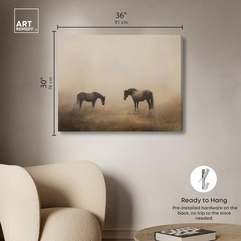 Equine Duo II Canvas by Art Remedy, Gallery Wrapped