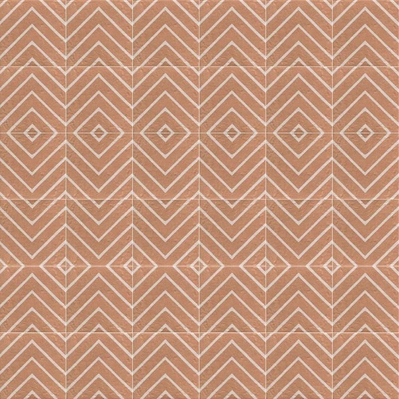 Verity Woven 8x8 Matte Porcelain Encaustic Tile - Floor, Wall, Backsplash