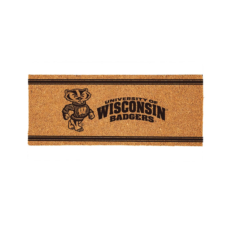 University of Wisconsin-Madison Monochrome Indoor/Outdoor Coir Door Mat
