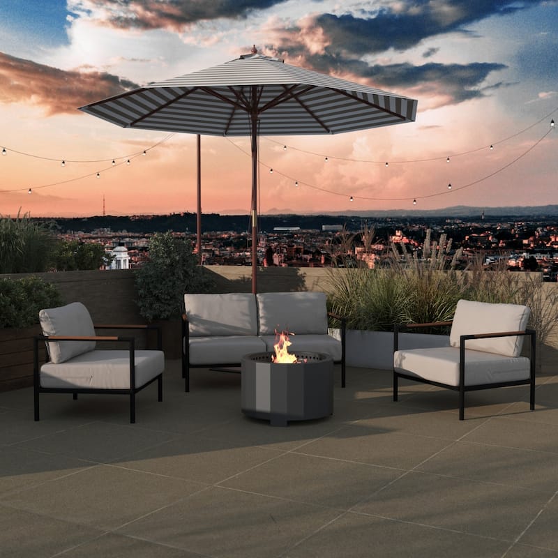 27" Outdoor Smokeless Wood Burning Portable Fire Pit
