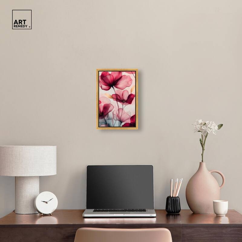 Chiffon Cherry Charm Canvas by Art Remedy