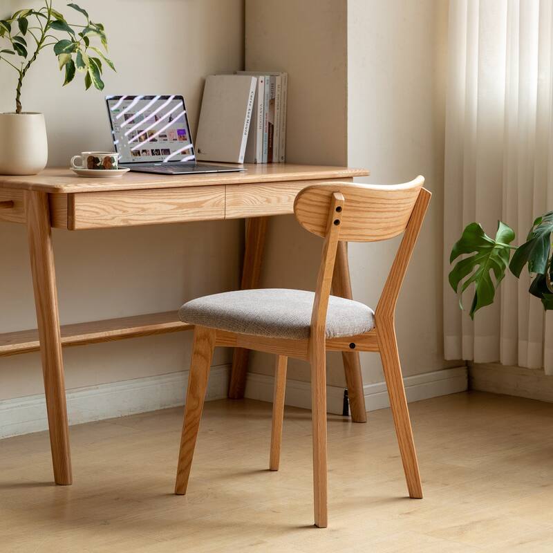Mid Century Style Solid Wood Frame Dining Chair