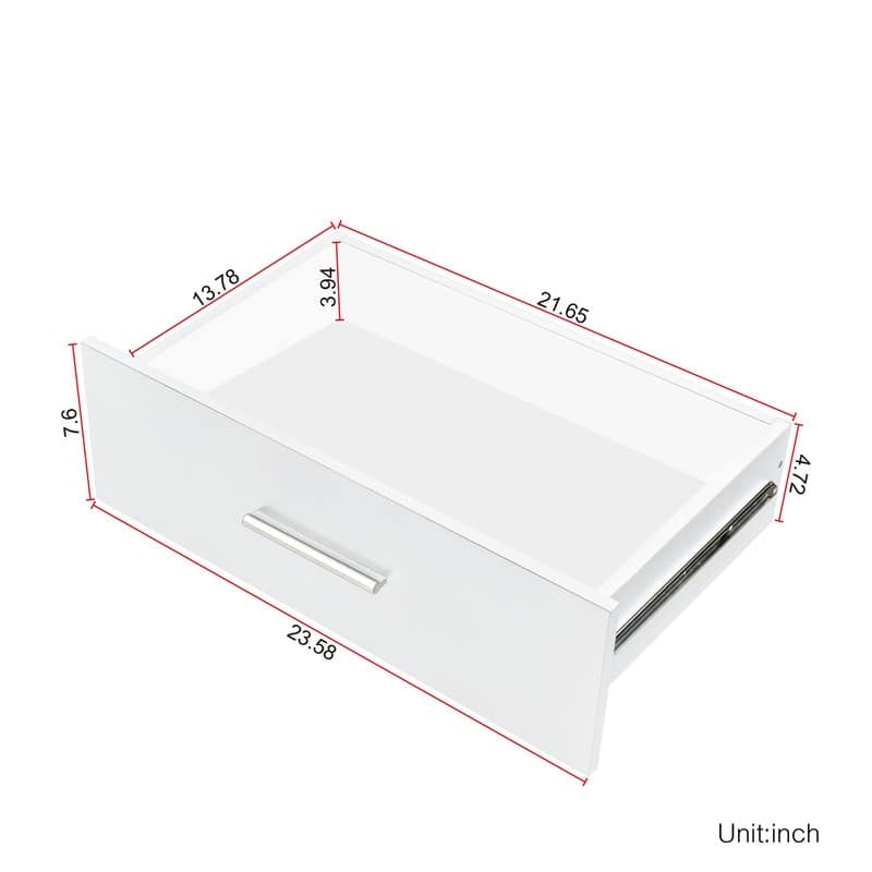 Space-saving 8-Drawer Double Dresser
