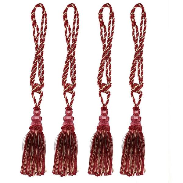 Shop Curtain Tiebacks Holdback W Hooks Braid Rope Tessal 4 Set