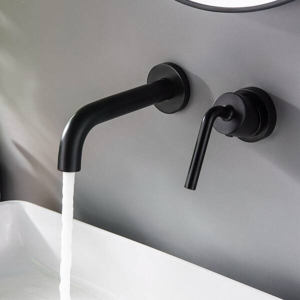 Wall Mount Bathroom Faucets Single Handle With Brass Rough In Valve Overstock 32654764