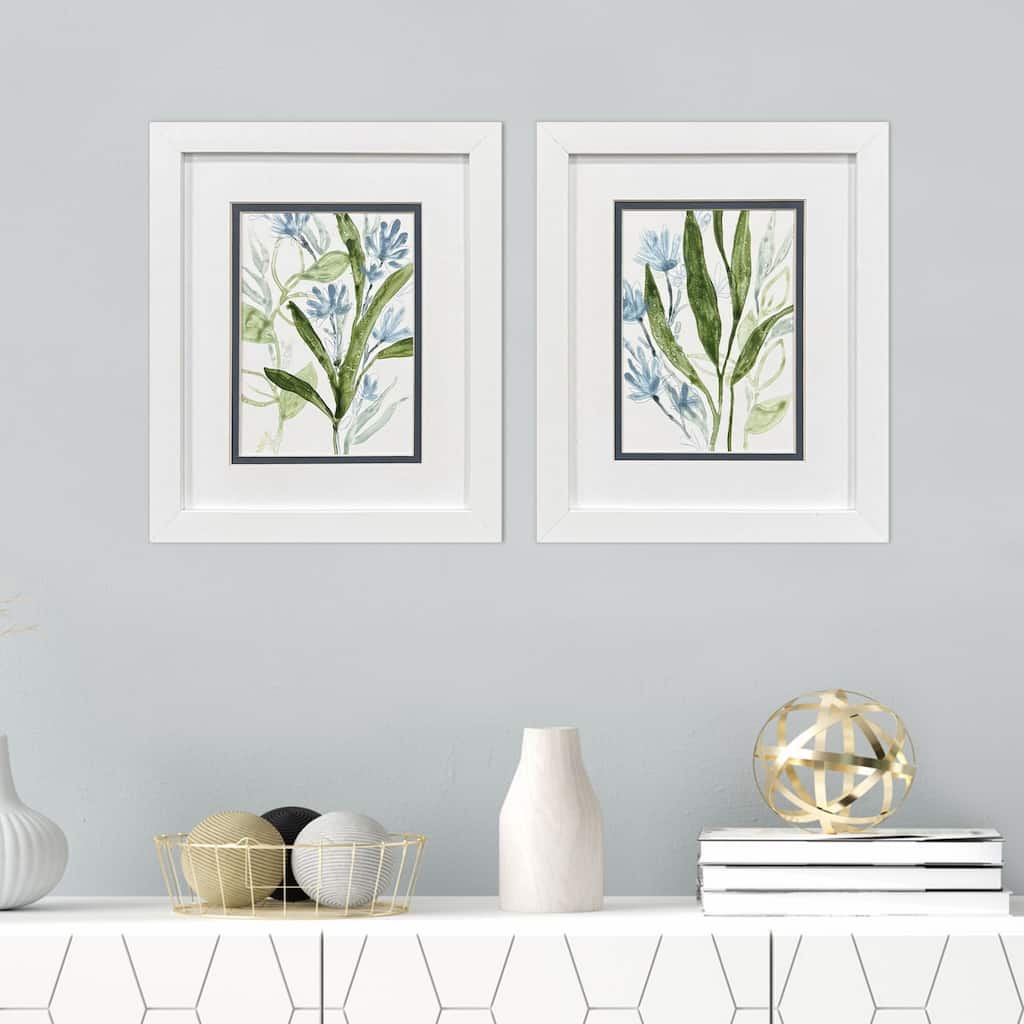 Paragon Meadow Blues II Framed Art - Set of 2