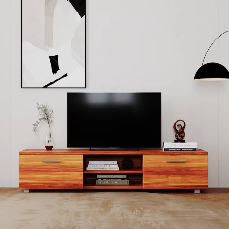 TV Stand for 70 Inch TV Stands, Media Console Entertainment Center
