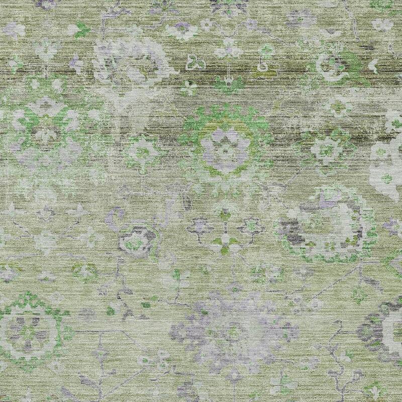 HomeRoots Floral Traditional Rectangle Outdoor Rug