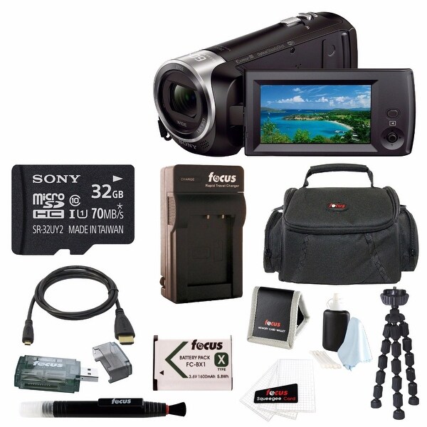 Sony HD Video Recording HDRCX440 Handycam Camcorder with 32GB Deluxe Accessory Bundle