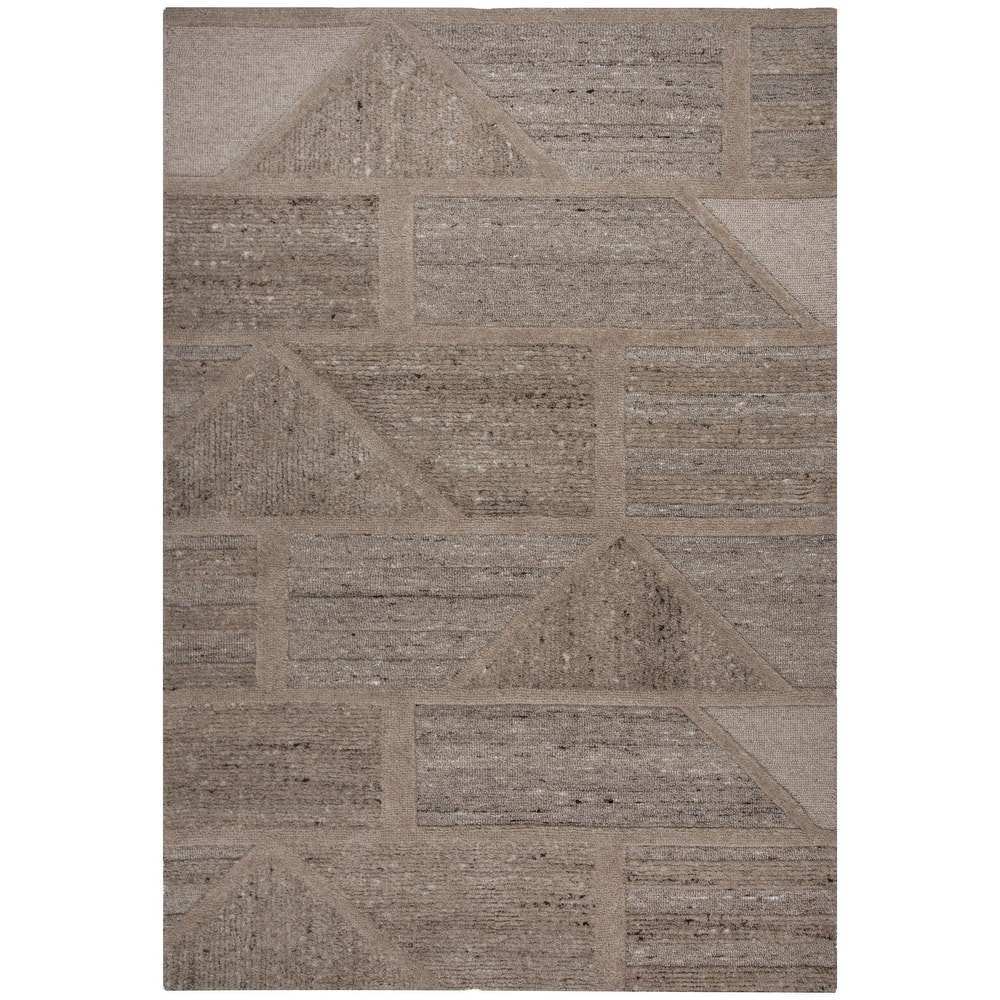 Alora Decor Lofton Geometric Hand-tufted Wool Rug