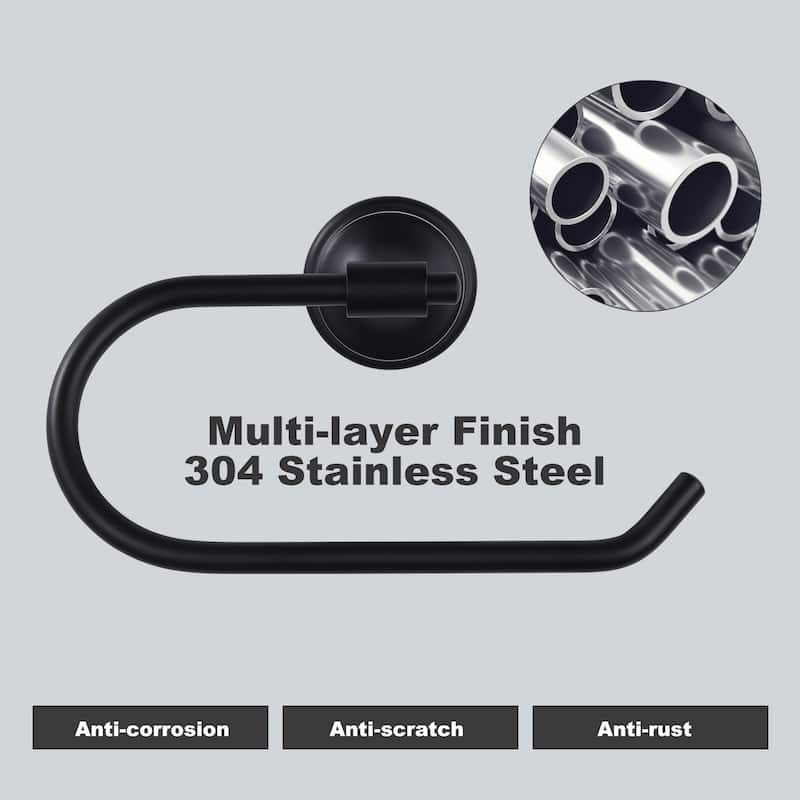 WOWOW Wall-Mounted Stainless Steel Bathroom Toilet Paper Holder