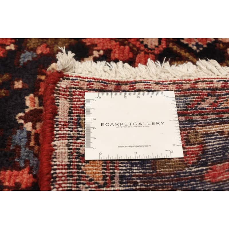 ECARPETGALLERY Hand-knotted Andelz Navy Wool Rug - 3'7 x 9'7