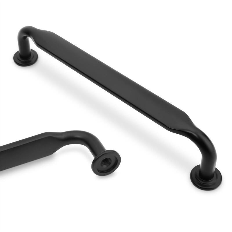 10 Pack Drawer Pulls - 5.5"L x 0.55"W - Matte Black