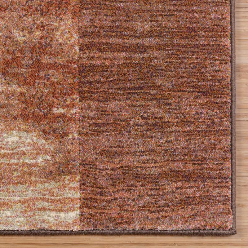 Gertmenian Blayne Polypropylene Modern Designer Geometric Floral Area Rug Collection