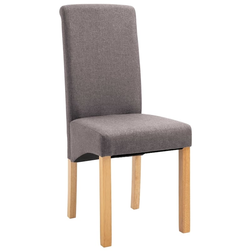 vidaXL Dining Chairs 4 pcs Taupe Fabric