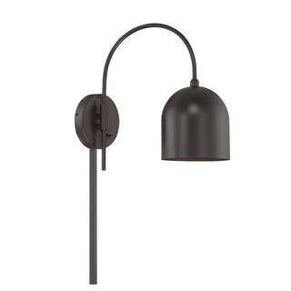 Meridian M90045 Single Light 13" Tall Plug-In Wall Sconce