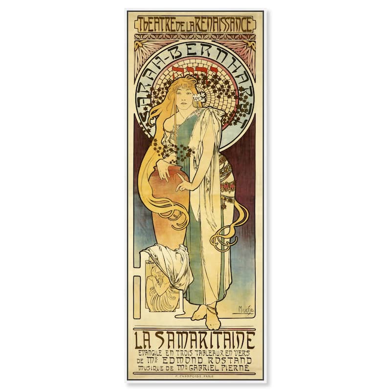 La Samaritaine Panoramic Canvas by Art Remedy - White - 20" x 54"