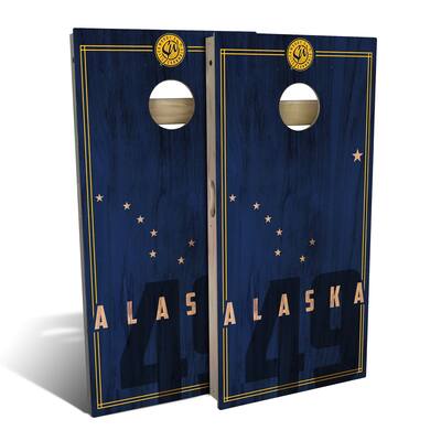 Alaska State Flag 2 Outdoor Cornhole Board Set
