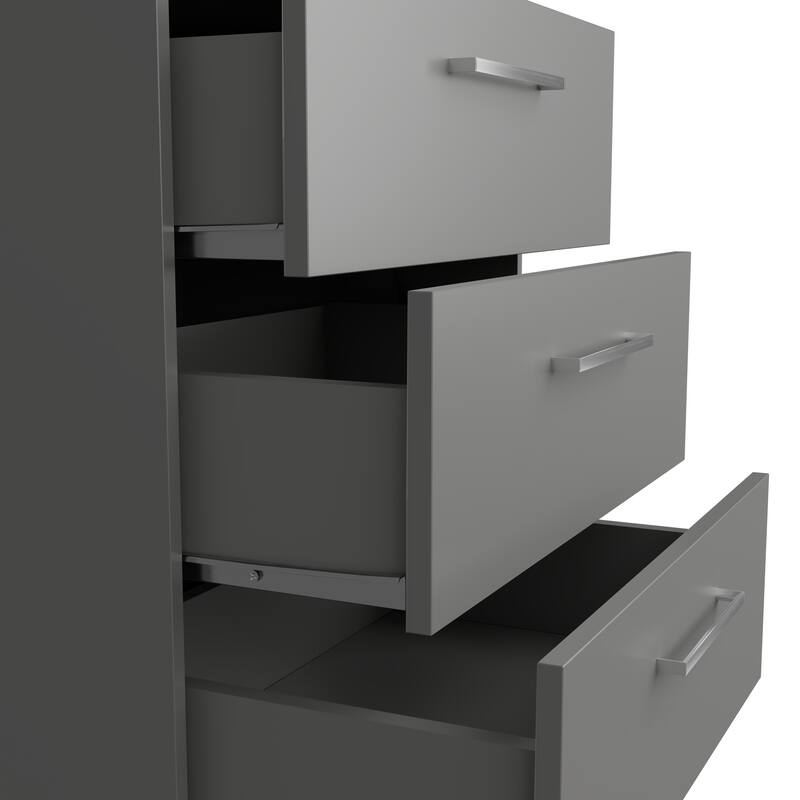 Kappesberg Alaska 3-Drawer Vertical Dresser Set (Set of 2) – Modern Storage Solution