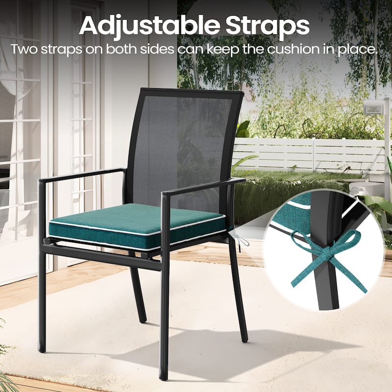 VredHom 17''/18.8'' Square Outdoor Chair Pad (Set of 2/4)