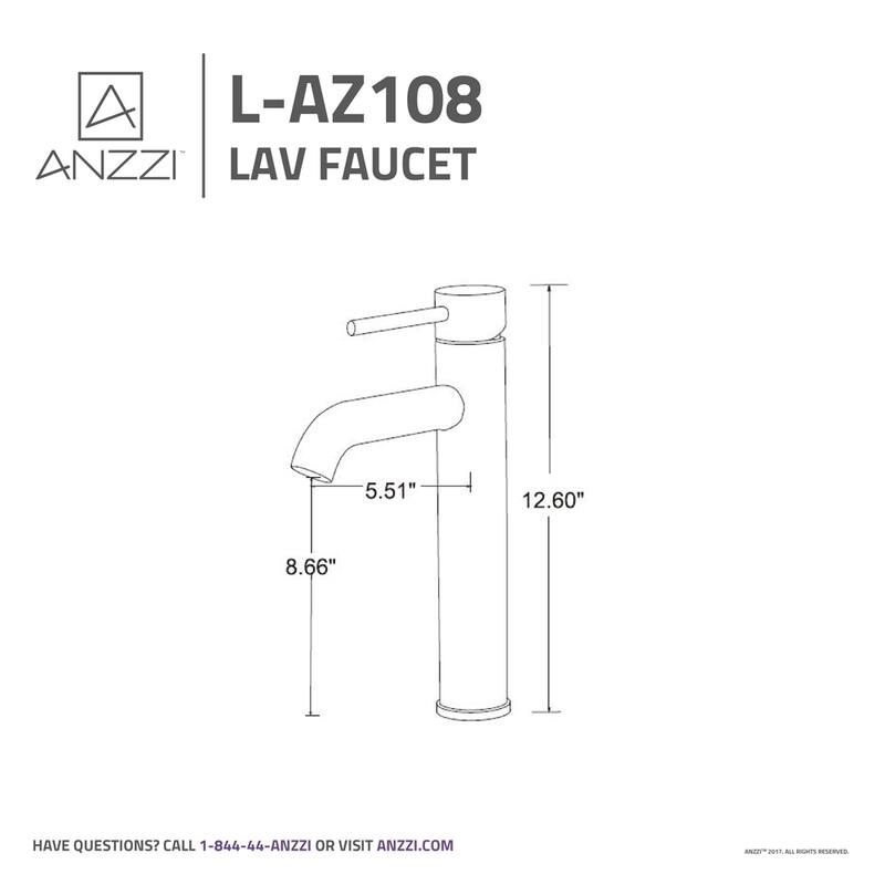 ANZZI Valle Single Handle Bathroom Faucet