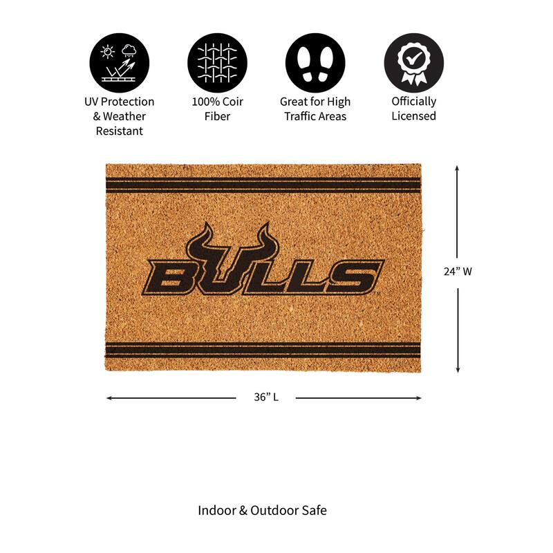 University of South Florida Monochrome Indoor/Outdoor Coir Door Mat